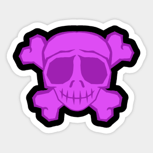 cute skull purple Sticker